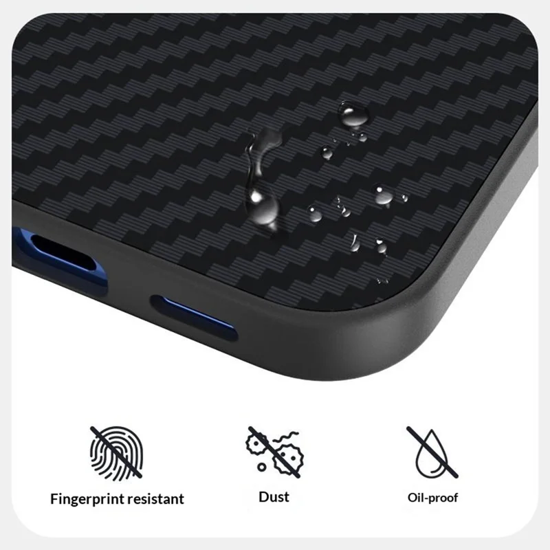 ABEEL för Google Pixel 11 Pro XL magnetiskt fodral med kolfiberstruktur, svart mobilskal