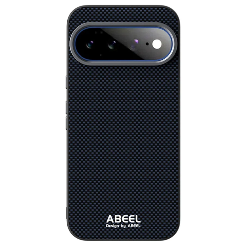 ABEEL for Google Pixel 11 Pro XL Magnetic Case Printed PC TPU Aluminum Alloy Leather Phone Cover - Black