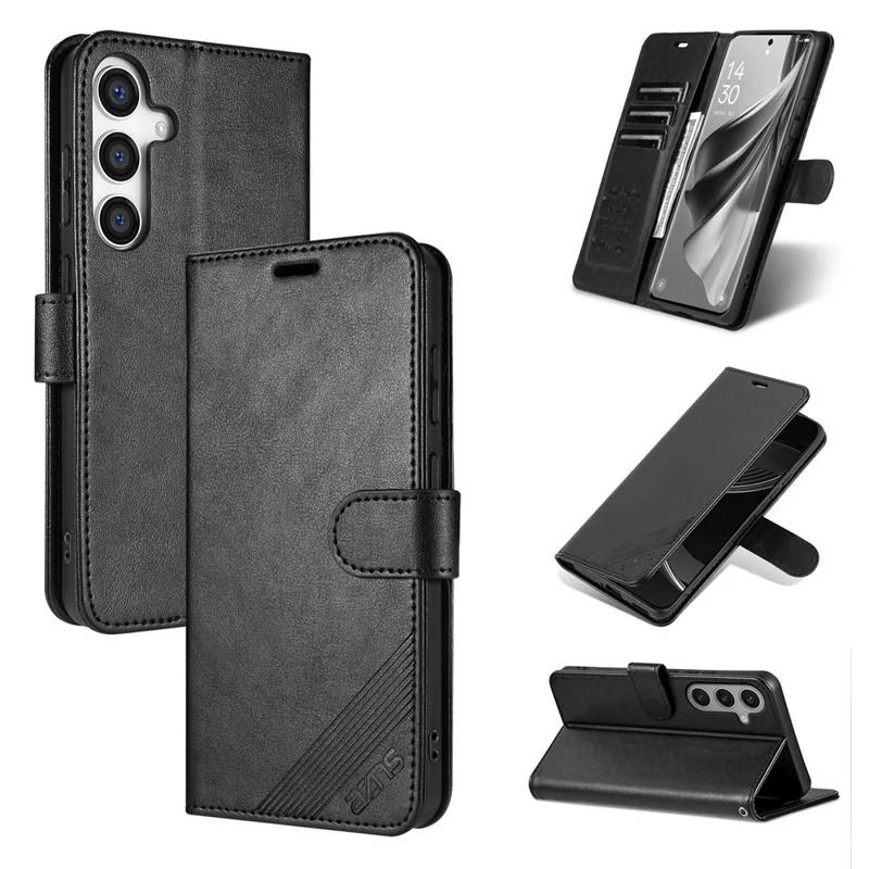 AZNS Custodia per Samsung Galaxy S26 FE Anti-Graffio con Supporto Portafoglio in Pelle PU - Nero