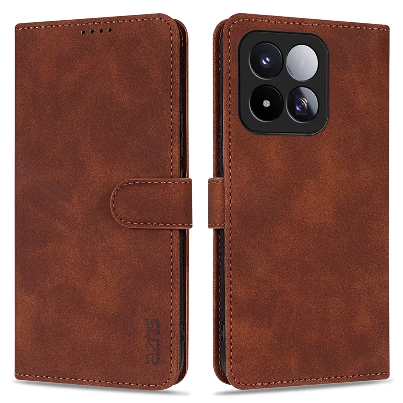 AZNS Für Xiaomi 17 Max Hülle PU-Leder Brieftaschen-Handytasche - Braun