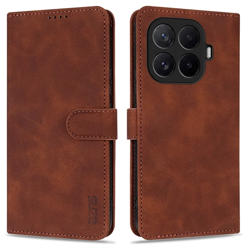 AZNS Für Xiaomi 17T Tasche PU-Leder Brieftasche Handyhülle - Braun