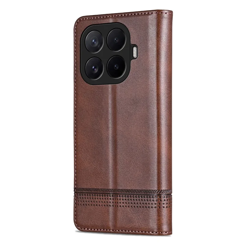 AZNS Handytasche  Für Xiaomi 17T Rindsleder-Optik PU-Leder-Handytasche - Kaffee