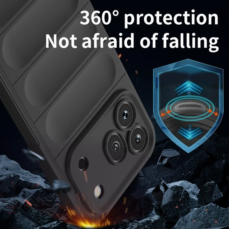 Чехол для Honor 600 Pro 5G, антиударный мягкий чехол из ТПУ, прочная задняя крышка — черный