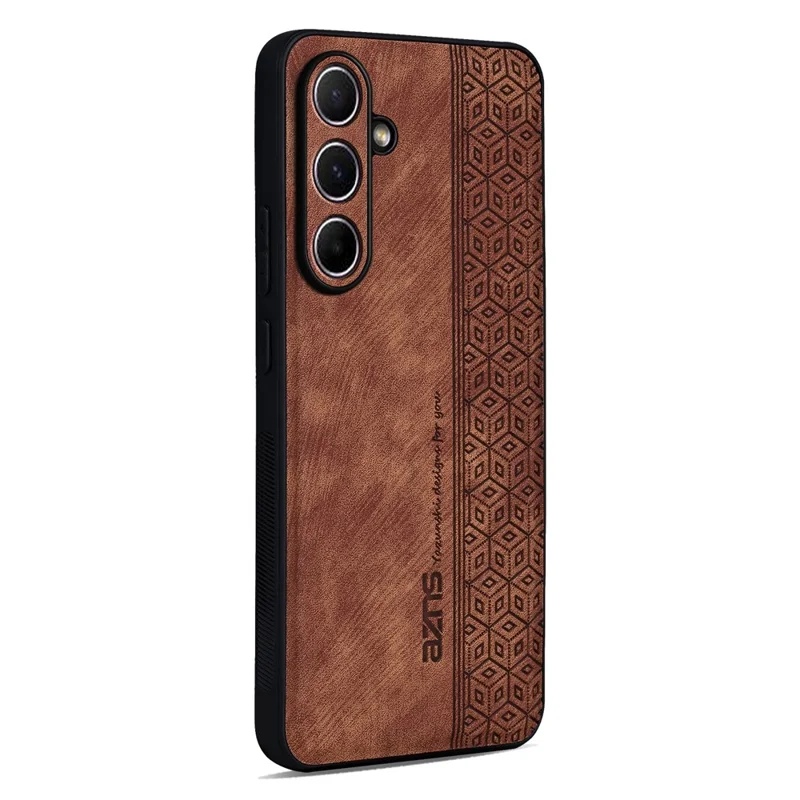 AZNS Funda para Samsung Galaxy S26 FE Champion Edition, carcasa protectora de cuero PU recubierta de TPU para teléfono - marrón