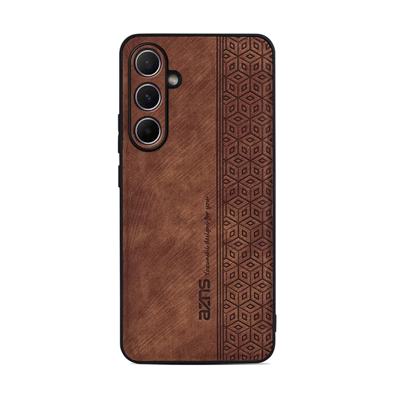 AZNS Funda para Samsung Galaxy S26 FE Champion Edition, carcasa protectora de cuero PU recubierta de TPU para teléfono - marrón