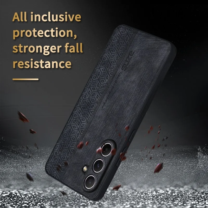 AZNS Funda para Samsung Galaxy S26 FE Champion Edition, carcasa protectora de cuero PU recubierta de TPU para teléfono - marrón
