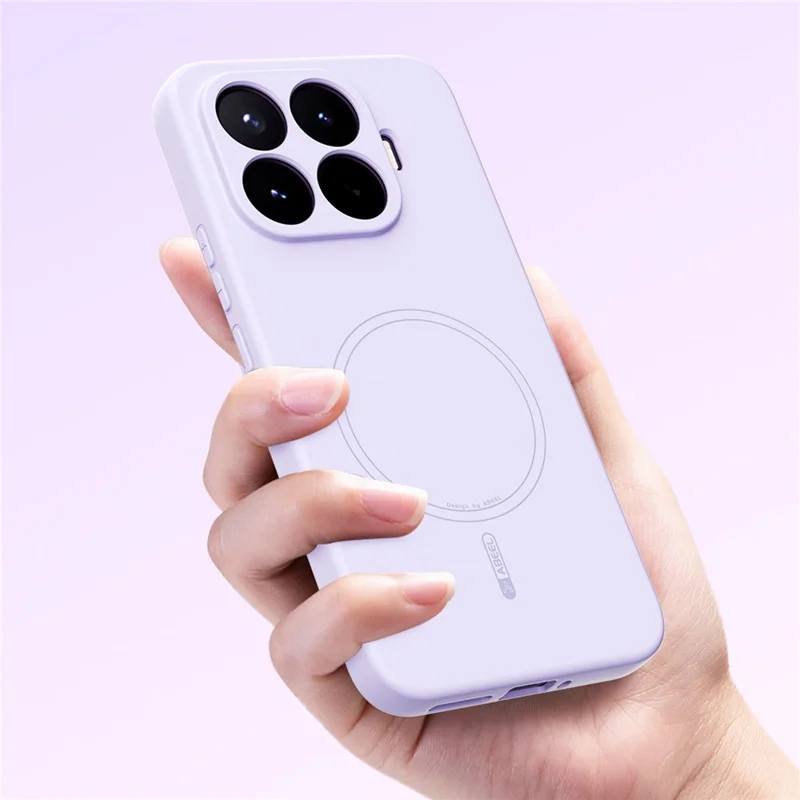 ABEEL Magnetic Case For Xiaomi 17T Skin Touch Liquid Silicone Phone Back Cover - Purple