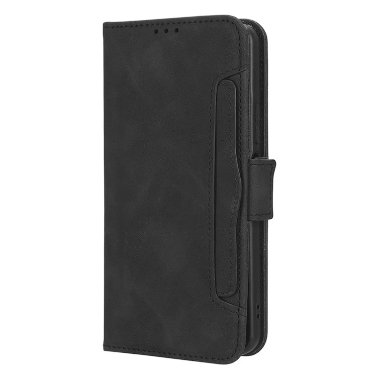 PU-Leder-Handyhülle mit Ständer für Huawei nova 10 SE 4G, doppelter magnetischer Verschluss, Handytasche mit mehreren Kartenfächern - Schwarz