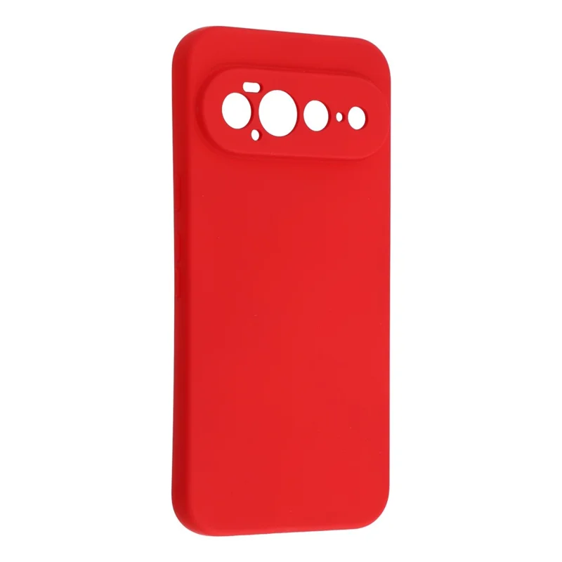 For Google Pixel 11 Pro XL Case TPU Back Soft Anti-Scratch Fiber Lining Phone Cover - Red