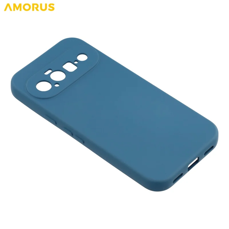 AMORUS voor Google Pixel 11 Hoesje Precieze Uitsparingen TPU Binnenbekleding met Vezels Stootvaste Telefoonhoes - Safran