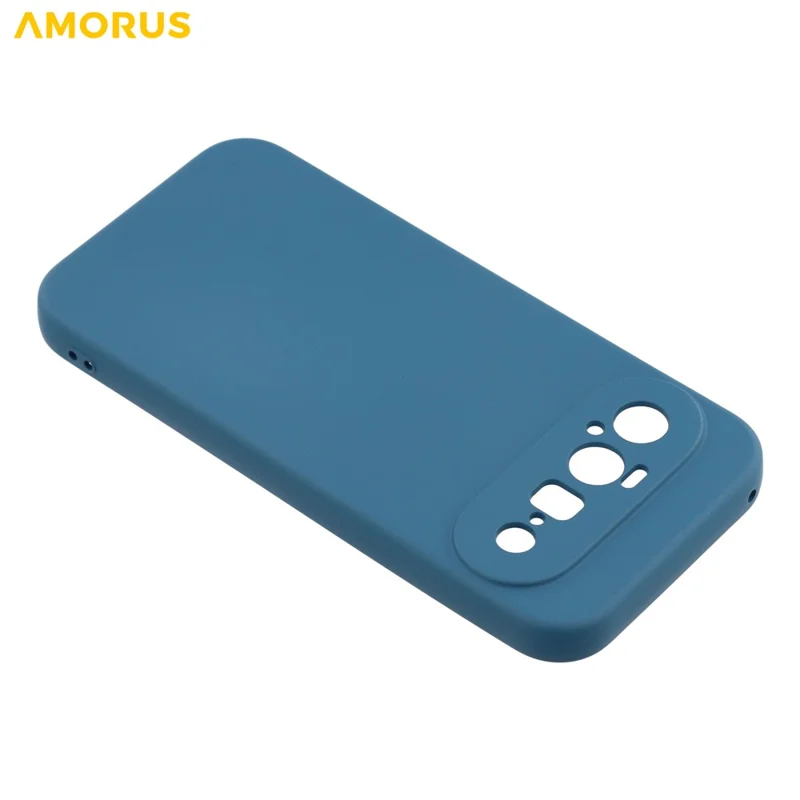 AMORUS voor Google Pixel 11 Hoesje Precieze Uitsparingen TPU Binnenbekleding met Vezels Stootvaste Telefoonhoes - Safran