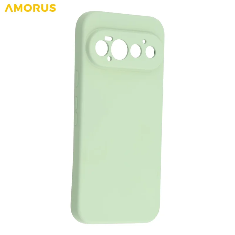 AMORUS voor Google Pixel 11 Pro hoesje Precieze uitgesneden TPU Insteekje met Vezelvoering Stootvaste telefoonhoes - Menta groen