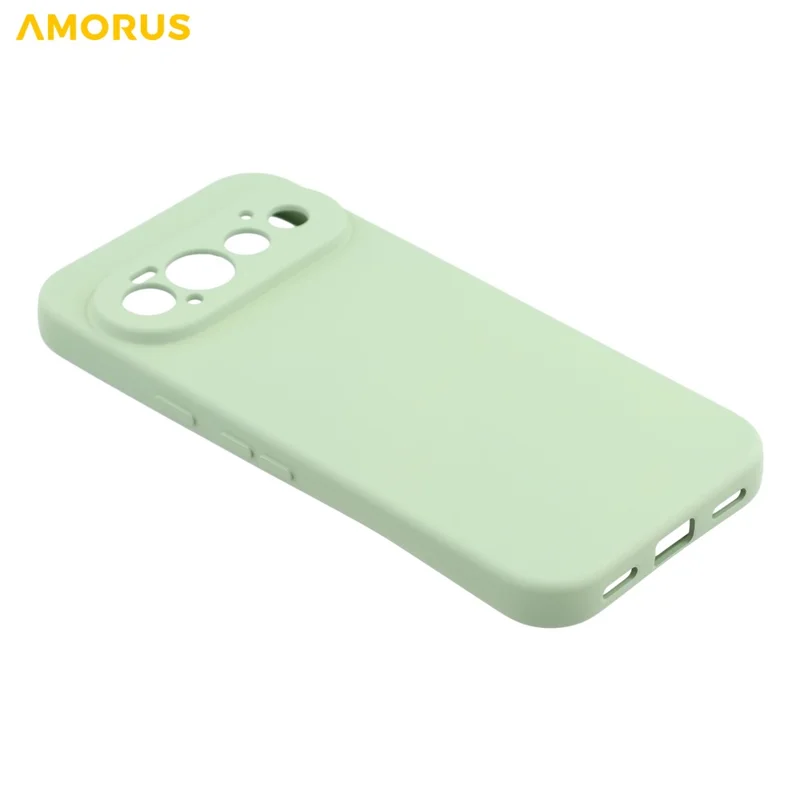 AMORUS voor Google Pixel 11 Pro hoesje Precieze uitgesneden TPU Insteekje met Vezelvoering Stootvaste telefoonhoes - Menta groen