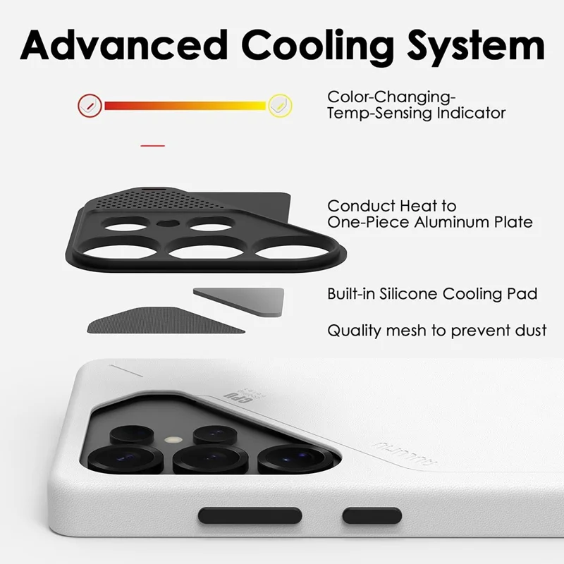 AULUMU for Samsung Galaxy S25 Ultra Magnetic Case Biodegradable Vegan Leather + PC Phone Cover - Black