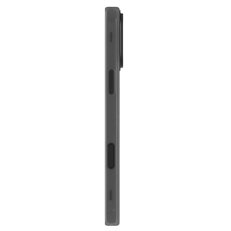 AULUMU pour iPhone 16 Pro Max Étui Magnétique avec Design Lumineux dans le Noir Coque en TPU IMD - Gris
