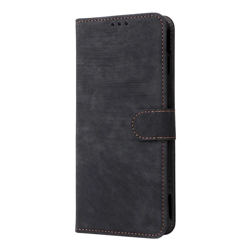 Capa Carteira para ZTE nubia Neo 5 GT 5G com Proteção RFID, Capa em Couro PU com Suporte e Alça - Preto