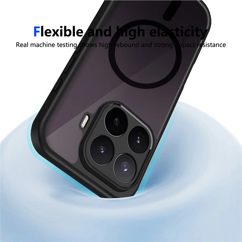 For Xiaomi 17T Magnetic Case Skin Touch Matte PC + TPU Anti-Drop Phone Cover - Translucent