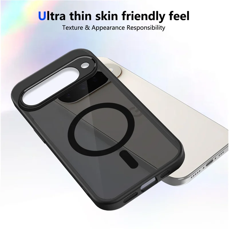 For Google Pixel 10 Magnetic Case Skin Touch Matte PC + TPU Anti-Drop Phone Cover - Translucent