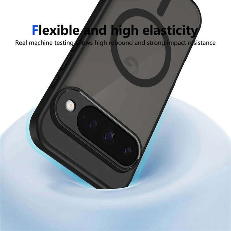 For Google Pixel 10 Magnetic Case Skin Touch Matte PC + TPU Anti-Drop Phone Cover - Translucent