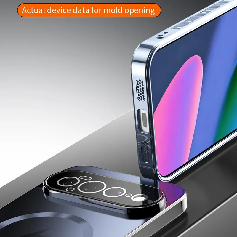 Voor Google Pixel 11 Pro Magnetische Hoes Volledige Lensbedekking Gegalvaniseerde TPU Stootvrije Telefoonhoes - Zwart