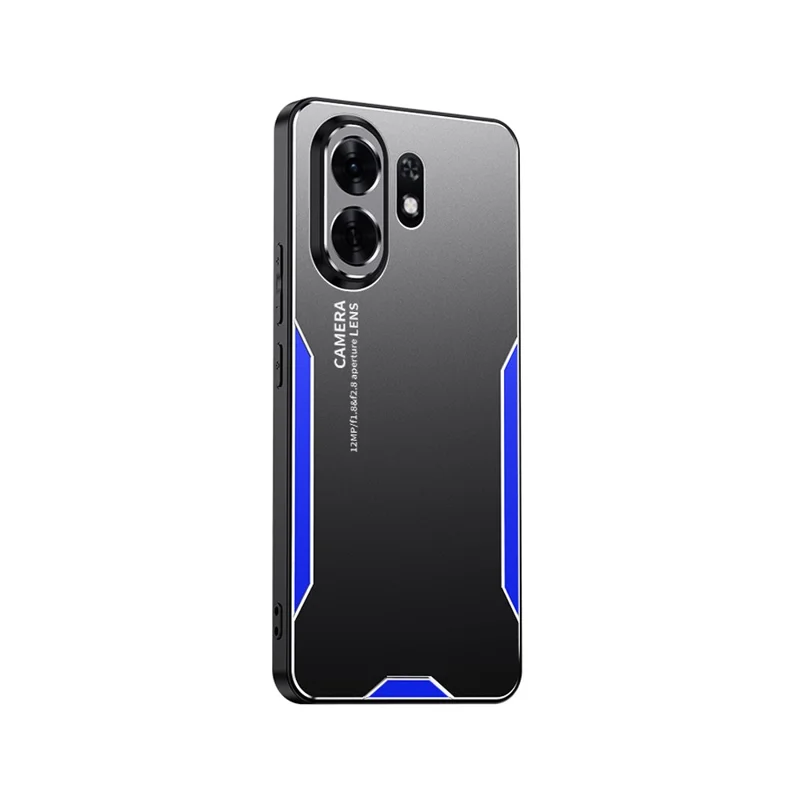 For Honor Play 60A 5G Phone Case Aluminium Alloy TPU PC Back Cover - Blue