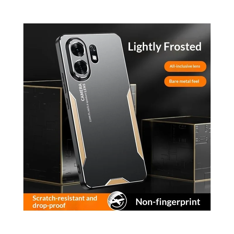 For Honor Play 60A 5G Phone Case Aluminium Alloy TPU PC Back Cover - Blue