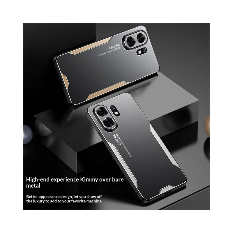 For Honor Play 60A 5G Phone Case Aluminium Alloy TPU PC Back Cover - Blue