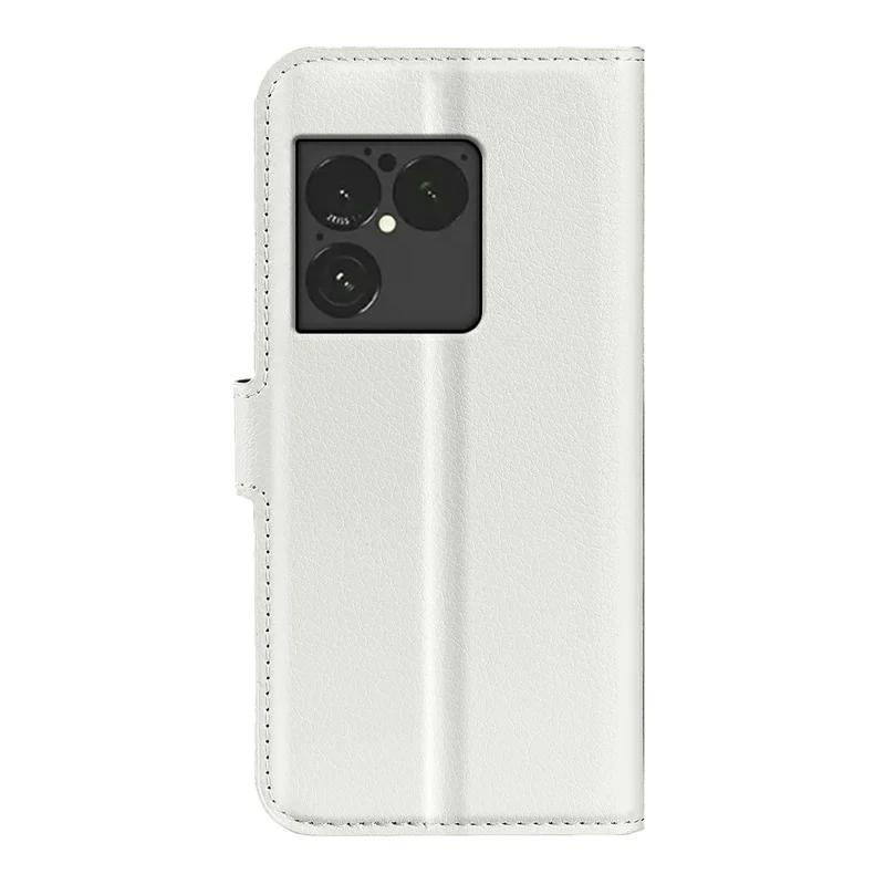 Чехол-кошелек со стойкой для Sony Xperia 1 VIII, чехол из искусственной кожи с текстурой личи, ударопрочный, белый