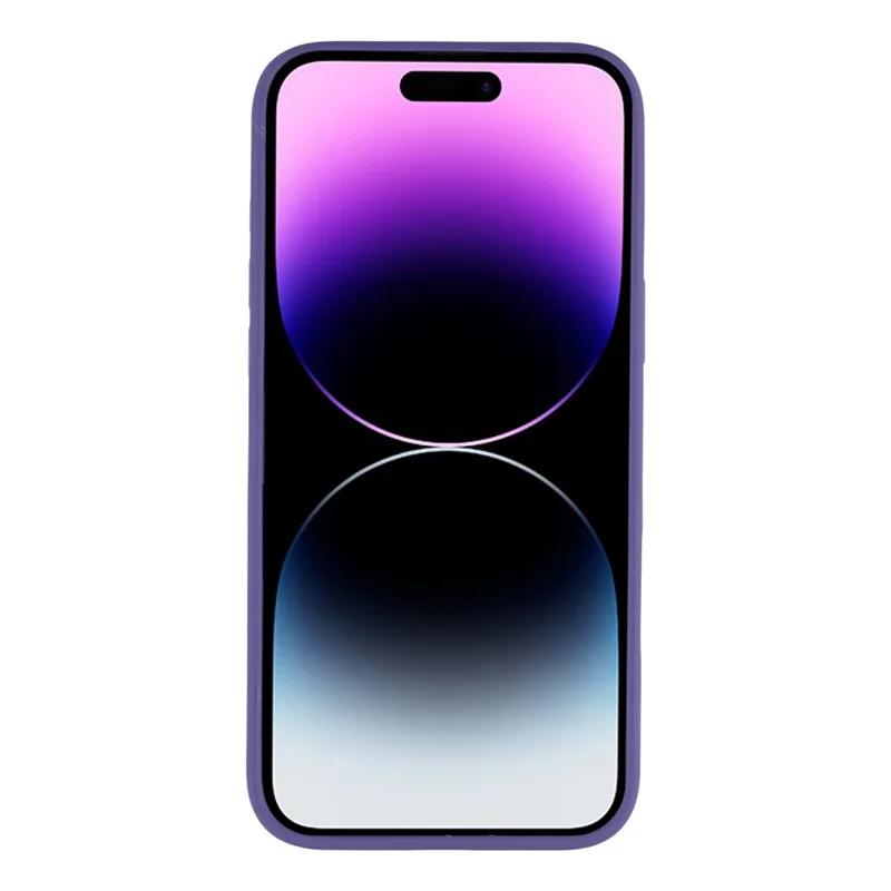 Telefoonhoesje voor iPhone 14 Pro Max met draaibare standaard TPU + PC antislip matte achterkant - Paars