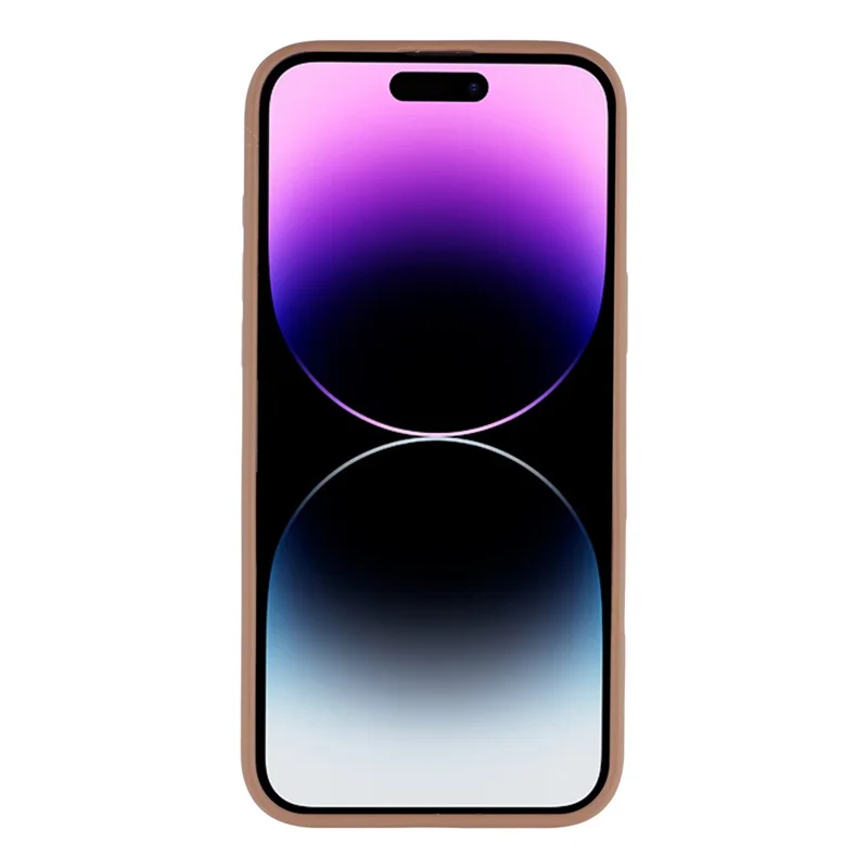 For iPhone 14 Pro Case Rotating Kickstand TPU + PC Anti-slip Matte Phone Back Cover - Gold