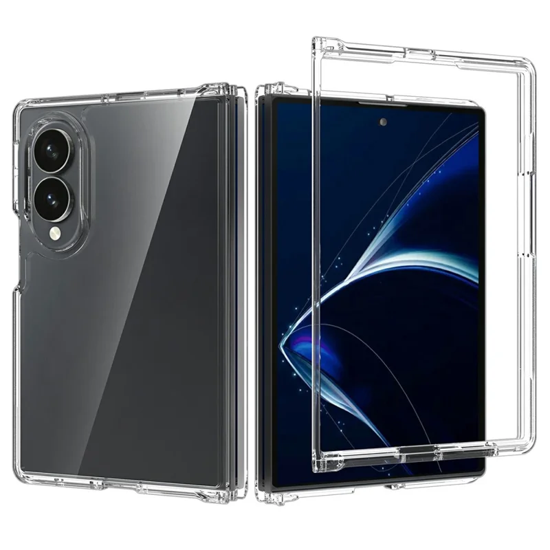 Transparante hoes voor Samsung Galaxy Z Fold8 - Anti-kras TPU + acryl, transparant