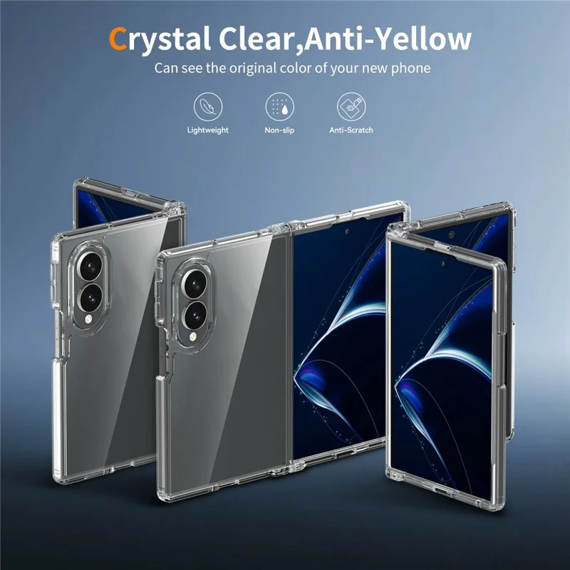 Transparante hoes voor Samsung Galaxy Z Fold8 - Anti-kras TPU + acryl, transparant