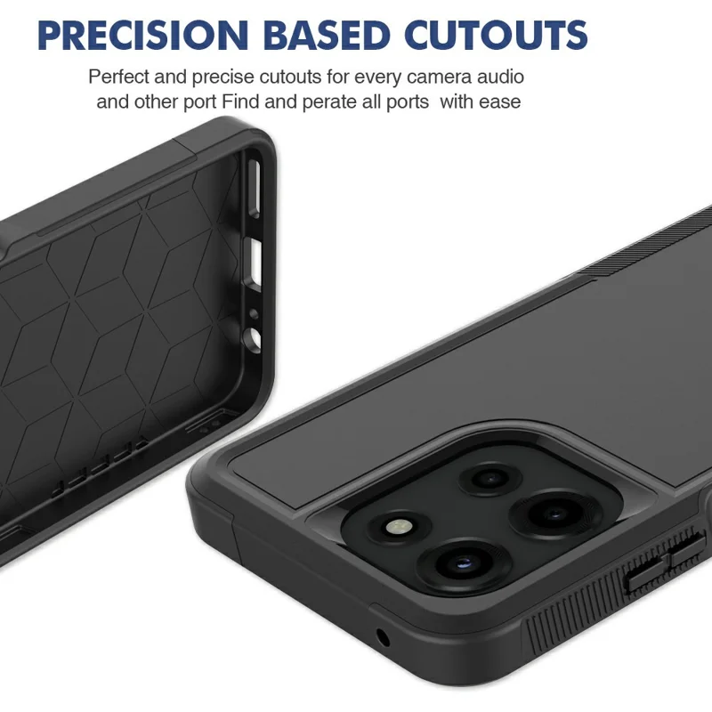 For Motorola Moto G 5G (2026) Case 2 in 1 PC + TPU Shockproof Phone Cover - Black