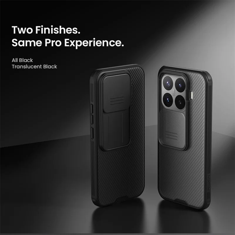 NILLKIN Camshield Pro-serie till Xiaomi 17T hårdskal av TPU + PC med kamerahäckla - Svart