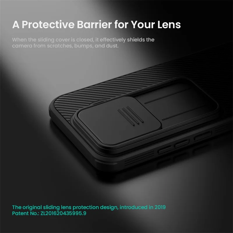 NILLKIN Camshield Pro-serie till Xiaomi 17T hårdskal av TPU + PC med kamerahäckla - Svart