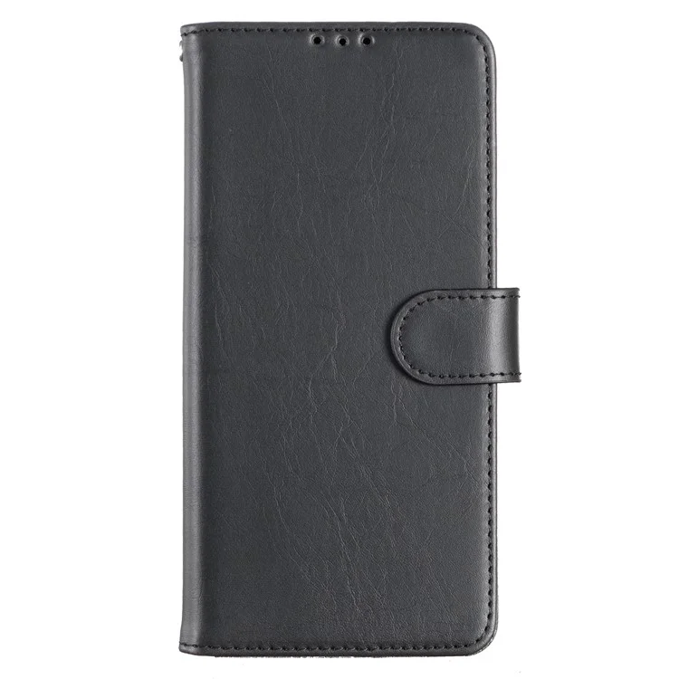 cu Leather Phone Case For Google Pixel 7 5G, Ретро Сумасшедшая Конная Стенда, Защитная Крышка Кошелька Для Кошелька - Черный