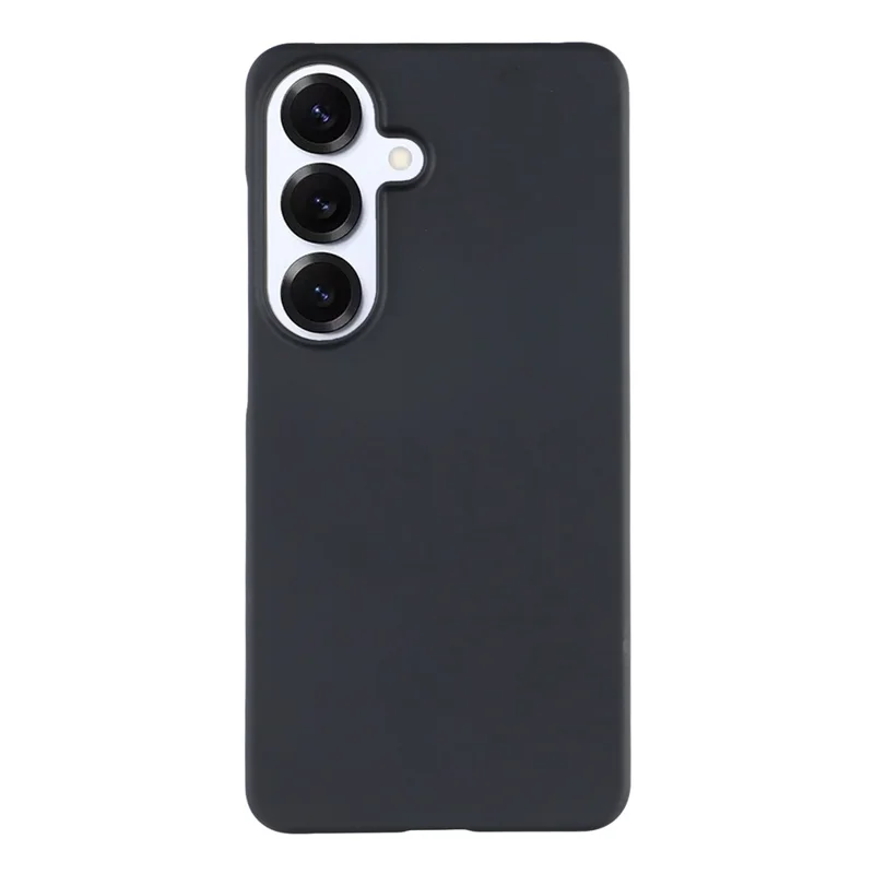 Funda para Samsung Galaxy S26 FE, carcasa rígida de PC resistente a caídas, cubierta de teléfono minimalista mate - Negro