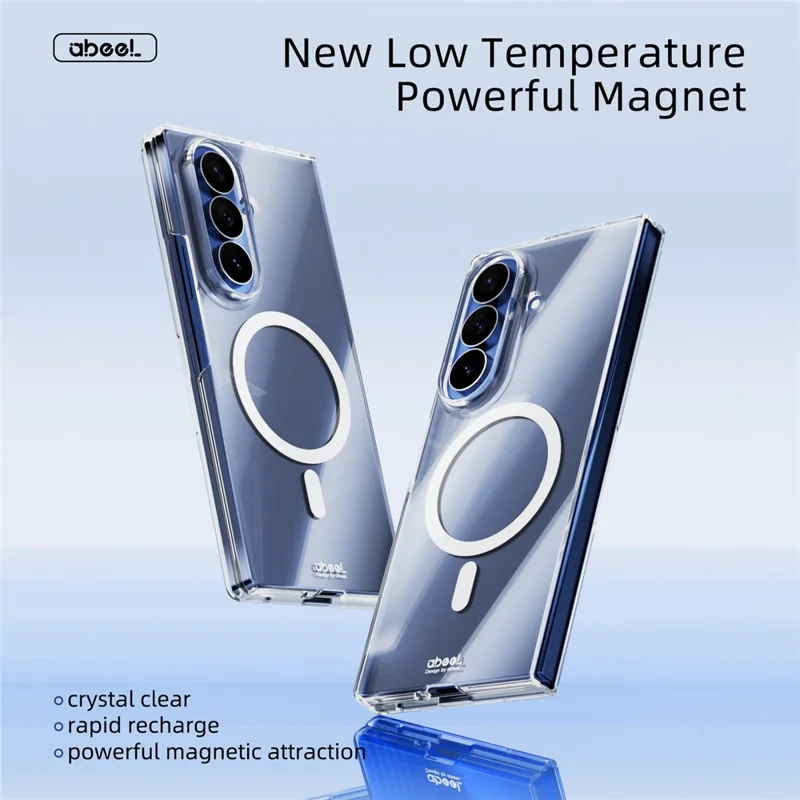 ABEEL for Samsung Galaxy Z Fold8 Ultra Magnetic Case Clear PC Anti Scratch Phone Cover - Transparent