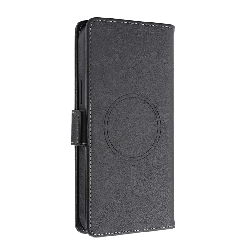 For iPhone 14 Plus Magnetic Case Detachable 2 in 1 Leather Wallet Phone Cover - Black