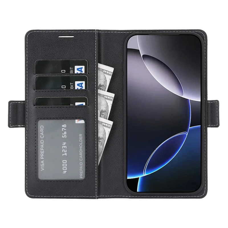 Magnetic Case For Google Pixel 10 / Pixel 10 Pro / Pixel 9 / Pixel 9 Pro Detachable 2 in 1 Leather Wallet Phone Cover - Black