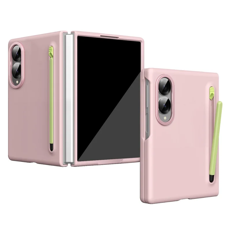 For Samsung Galaxy Z Fold8 Case Hard PC Phone Cover with Stylus - Pink