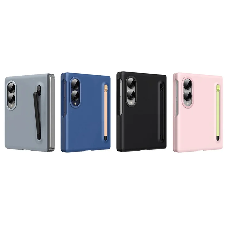 For Samsung Galaxy Z Fold8 Case Hard PC Phone Cover with Stylus - Pink