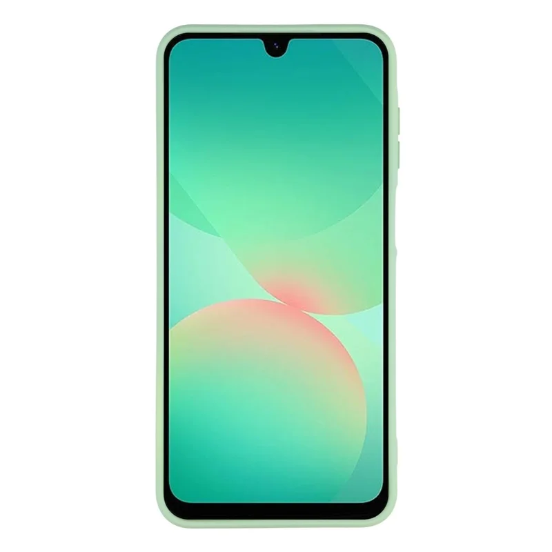 For Samsung Galaxy A27 Case TPU Back Soft Anti-Scratch Fiber Lining Phone Cover - Matcha Green