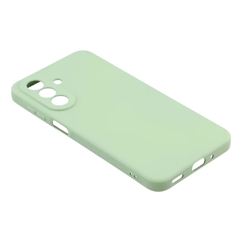 For Samsung Galaxy A27 Case TPU Back Soft Anti-Scratch Fiber Lining Phone Cover - Matcha Green