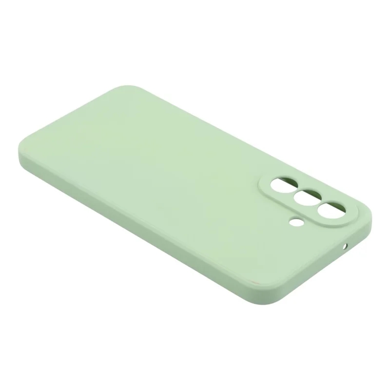 For Samsung Galaxy A27 Case TPU Back Soft Anti-Scratch Fiber Lining Phone Cover - Matcha Green