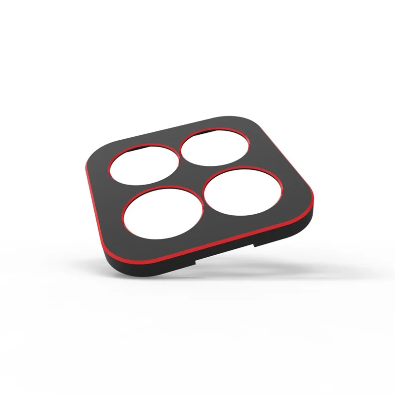 For Xiaomi 17 Max Bumper Case Metal Frame Phone Cover with Camera Lens Guard - Black / Red