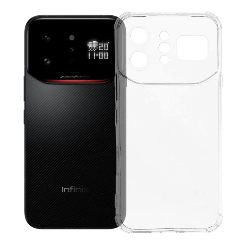 Coque TPU pour Infinix Note 60 Ultra 5G, Coque Renforcée Anti-chute avec Coins Renforcés - Transparent