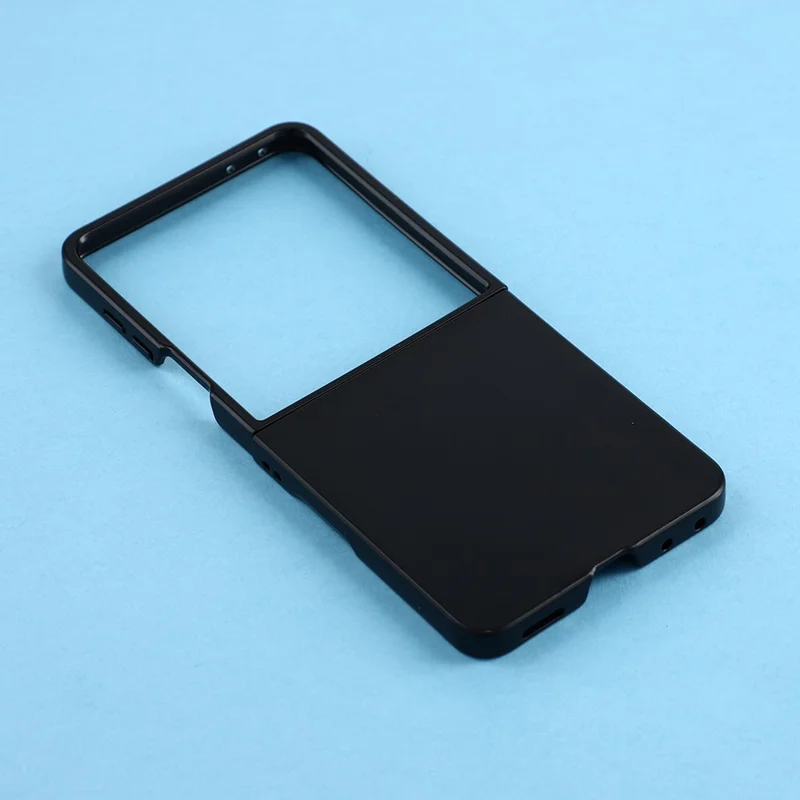 Voor Samsung Galaxy Z Flip8 Hoesje Slank Hard PC Stootvaste Telefoon Achterklep - Zwart