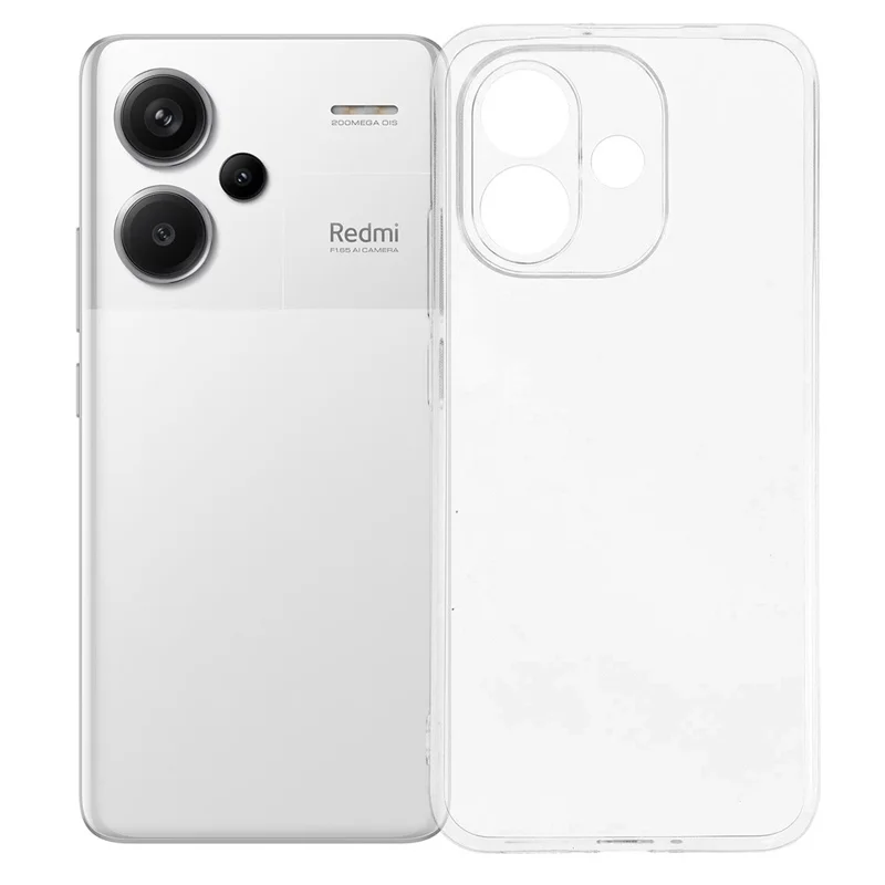 Funda trasera transparente ultrafina para Xiaomi Redmi Note 17 4G, funda clara de TPU flexible - Transparente
