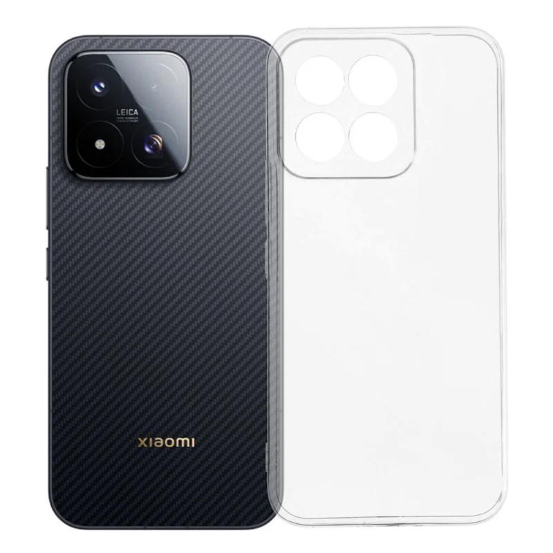 Für Xiaomi 17 Max Rückseite Ultra-dünne flexible TPU-transparente Handyhülle - Transparent